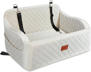 Washable Dog Car Seat with Dual Safety Leashes