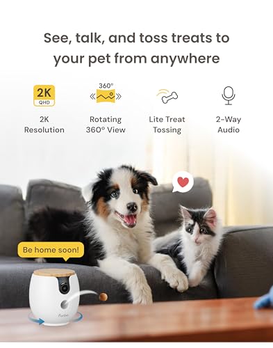 360° 2K Smart Pet Camera with Treat Dispenser
