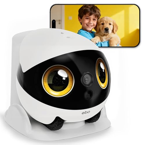 Enabot EBO Air 2S Mobile Robot Camera: 2.5K FamilyBot with Two-Way Video