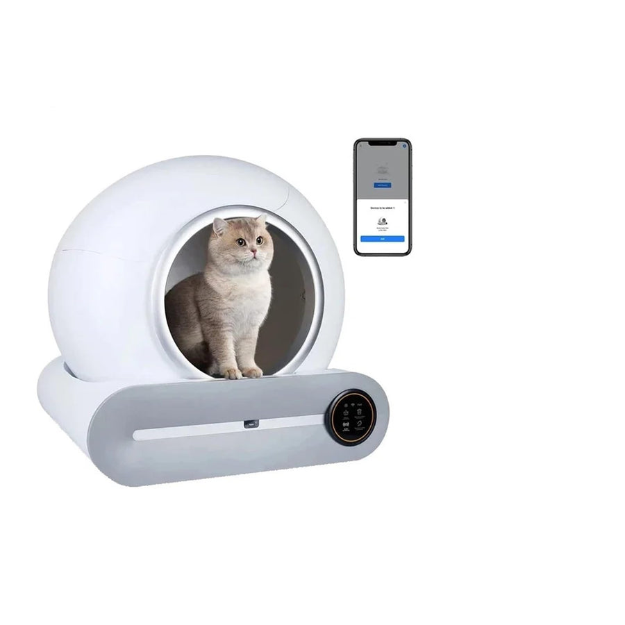 Smart Self-Cleaning Cat Litter Box, 2-Pack