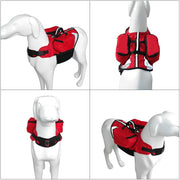Outdoor Dog Backpack Harness with Saddle Bags