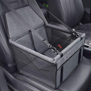 Pet Booster Car Seat with Safety Tether & Mesh Window