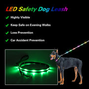 6FT LED Dog Leash & Collar Set