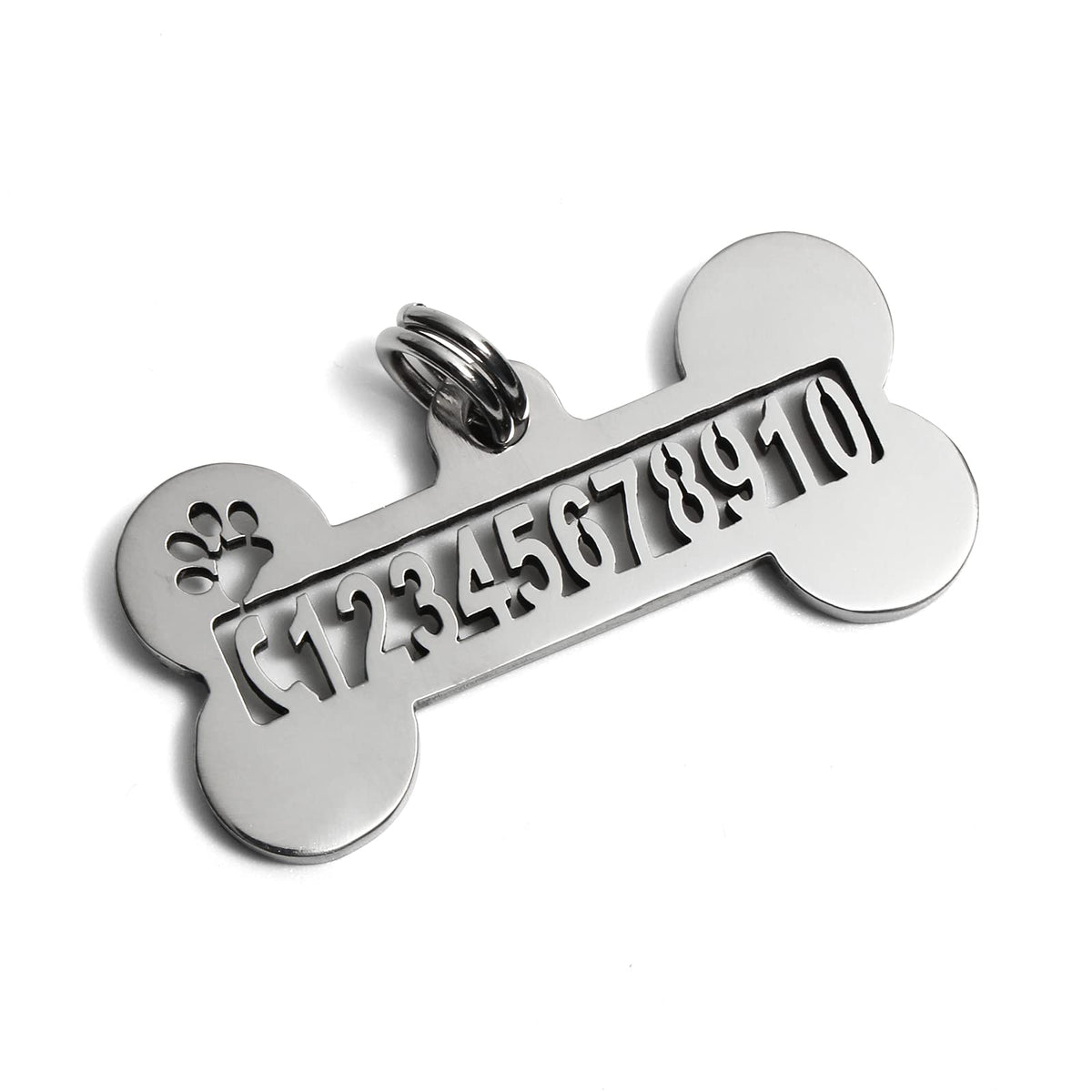 Personalized Openwork Stainless Steel Pet ID Tag