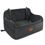Washable Dog Car Seat with Dual Safety Leashes