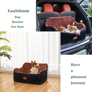 Washable Dog Car Seat with Dual Safety Leashes