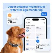 Smart GPS Dog Tracker with Virtual Fence & Health Monitoring, 2-Pack