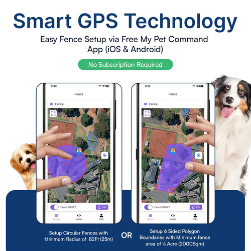 2-in-1 GPS Dog Fence & Training Colla