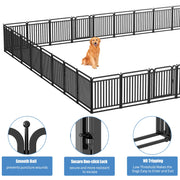 Heavy-Duty Foldable Dog Playpen with Door