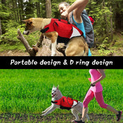 Outdoor Dog Backpack Harness with Saddle Bags