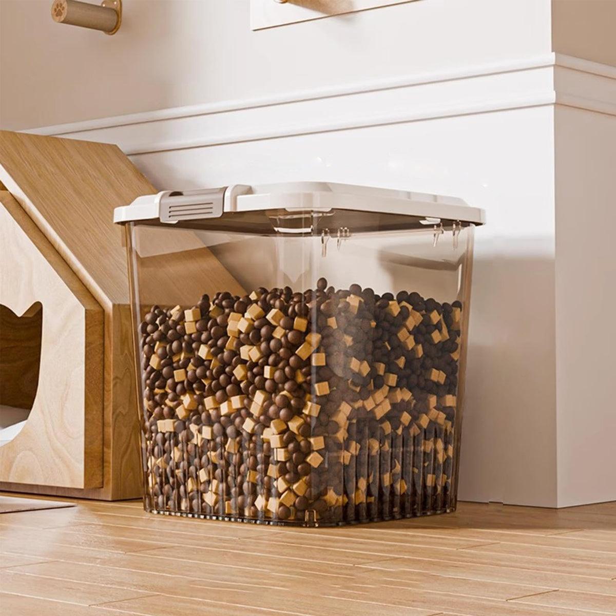 Dog Food Container - Clear Airtight Treat Container Canister