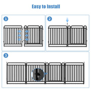 Heavy-Duty Foldable Dog Playpen with Door