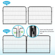 Metal Dog Exercise Playpen with Door