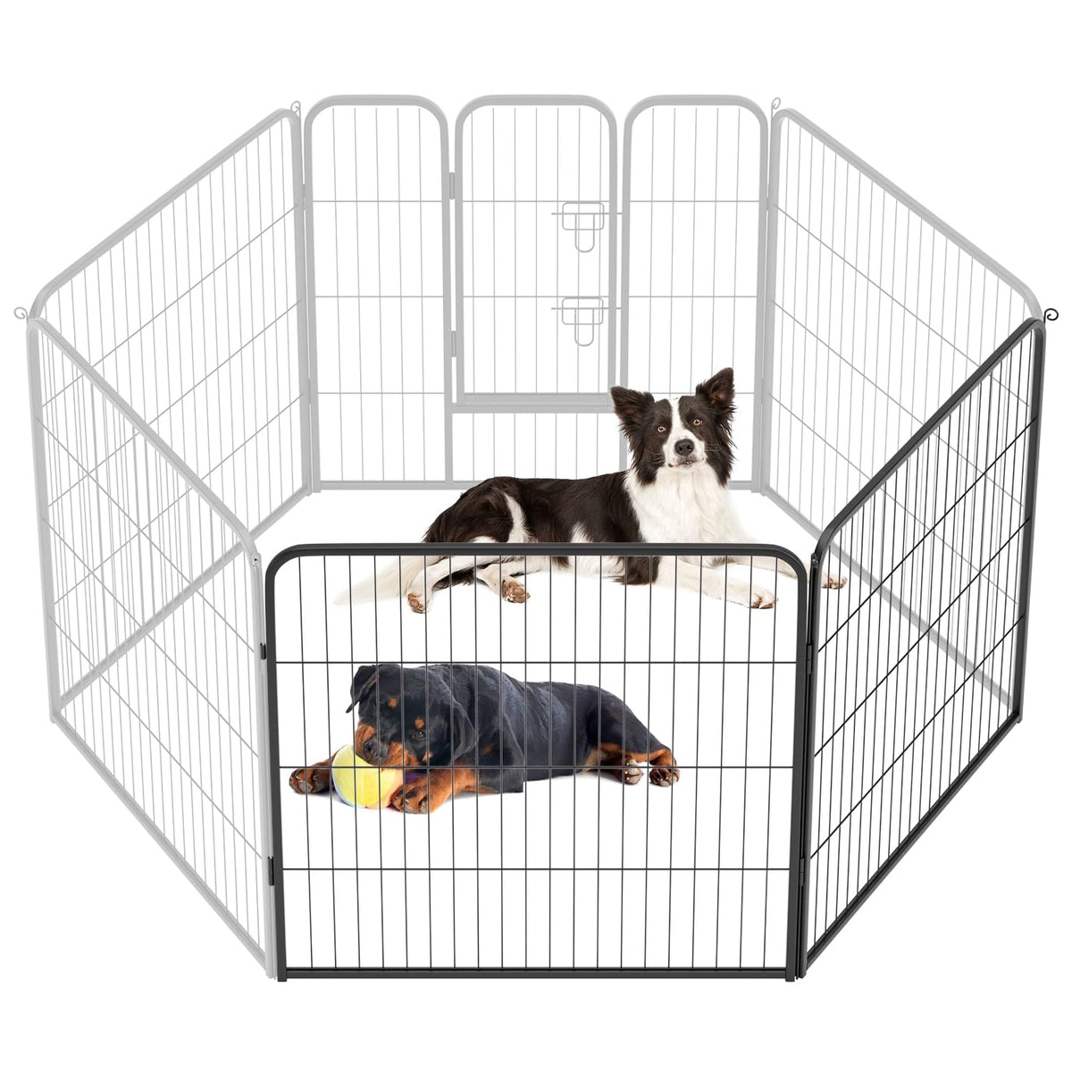 Metal Dog Exercise Playpen with Door