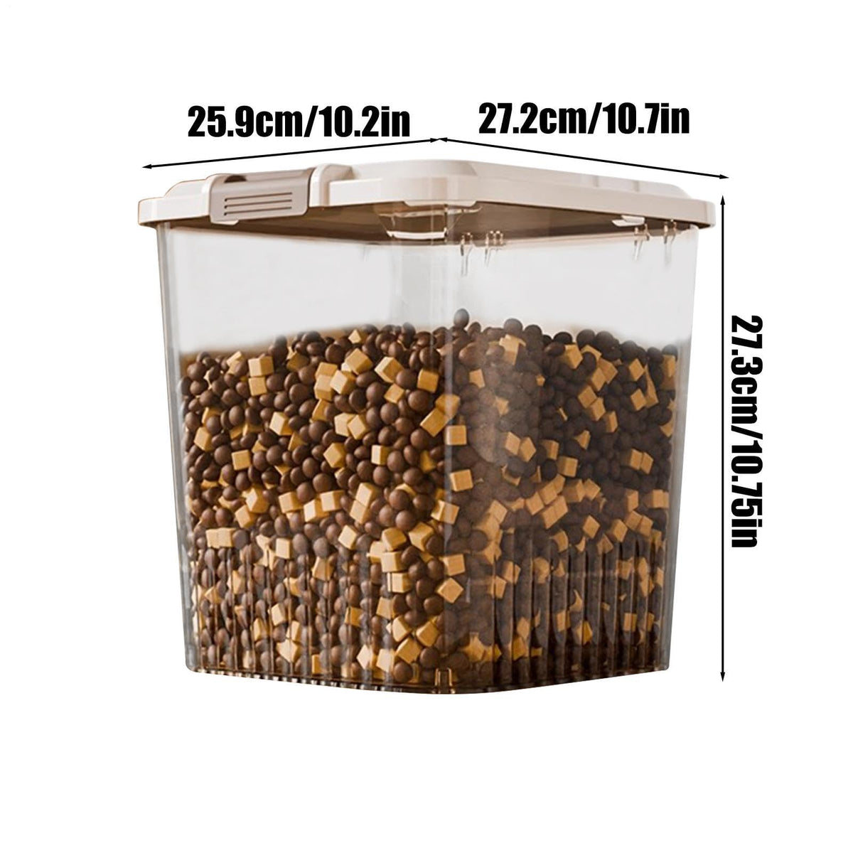 Dog Food Container - Clear Airtight Treat Container Canister