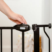 Extra-Wide Walk-Through Dog Gate with Pet Door