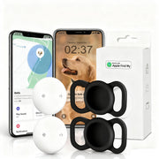 GPS Tracker, iOS, No Monthly Fee, Smart Pet Activity Tracker, White 2P