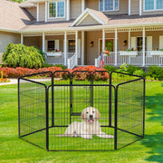 Metal Dog Exercise Playpen with Door
