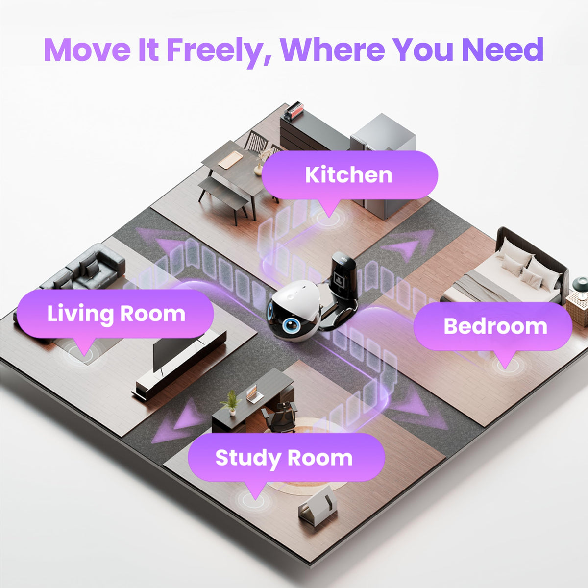 3K Smart Pet Robot Camera