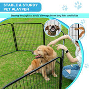 Metal Dog Exercise Playpen with Door