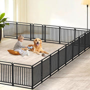 Heavy-Duty Foldable Dog Playpen with Door
