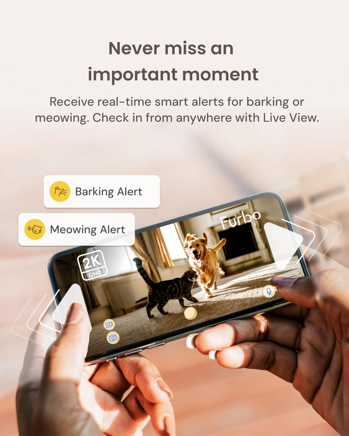 360° 2K Smart Pet Camera with Treat Dispenser