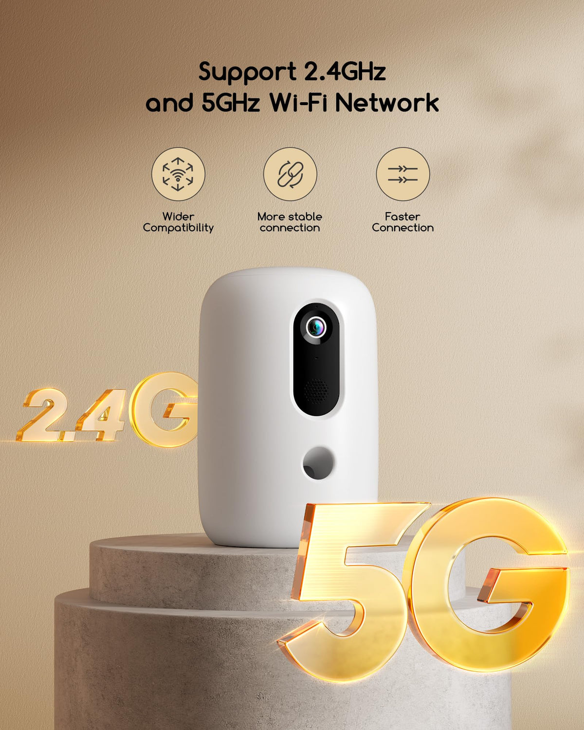 2K Smart Pet Camera with Treat Dispenser